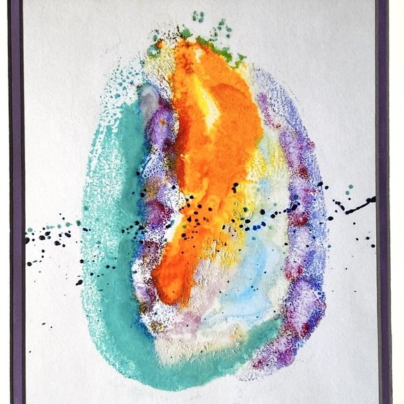 Limited Edition ‘Life’ Encaustic Painting 1/50 Art Print 14”x11" Frame Ready - Picture 1 of 5
